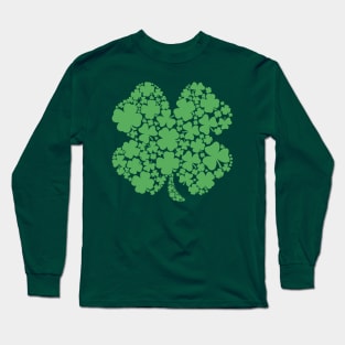 lucky clover st patricks day Long Sleeve T-Shirt